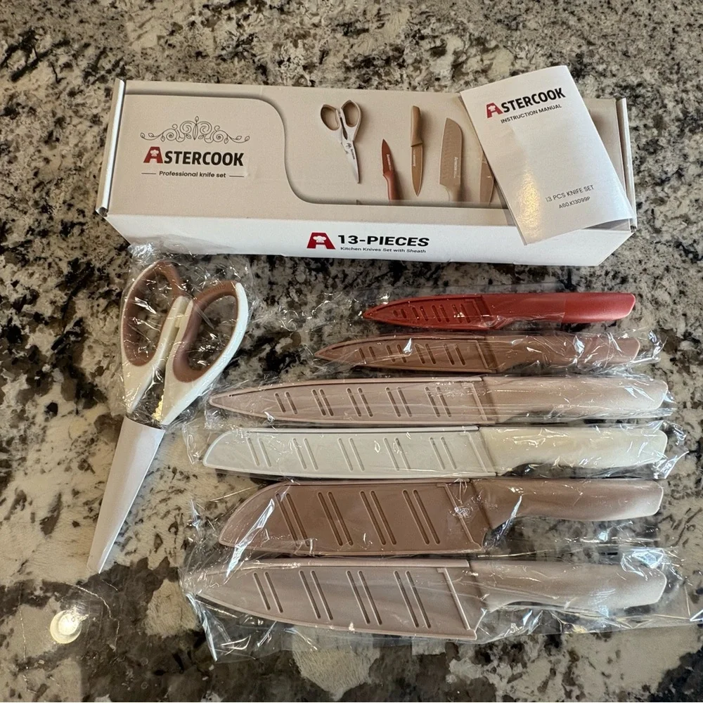 Astercook 13 piece professional knife set